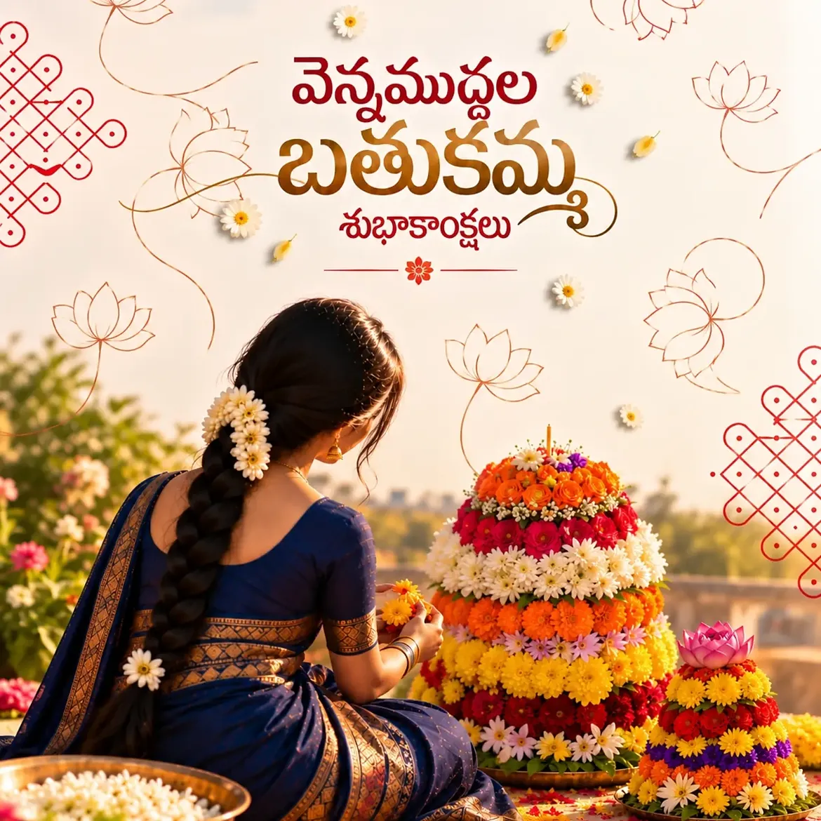 Vennamuddala Bathukamma (Day 8)